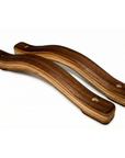 British handmade wooden indoor grab rail by Luxworth, featuring smooth polished finish and sturdy design for safe support.