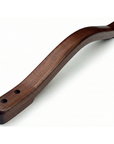 British handmade wooden grab rail by Luxworth, designed for indoor use, showing a polished wooden grab bar mounted on a wall.