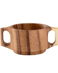 Luxworth Discreet Acacia 2-handled mug for drinking aids, featuring ergonomic handles and a sleek design for easy grip.