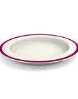 Large discreet sloped dining plate by Luxworth, designed as an eating aid with a gentle sloped edge for easier meal handling.