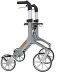 Luxworth Let's Fly luxury rollator by Trust Care, featuring lightweight frame, comfortable seat, and sturdy handlebars for easy mobility.