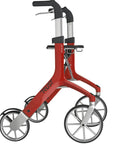 Luxury Let’s Fly rollator by Trust Care in a sleek design with handlebars and four wheels for enhanced mobility.