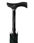 Luxworth adjustable walking stick umbrella with ergonomic crutch handle, lightweight and stylish for comfortable outdoor use.