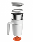 Luxworth spill-proof thermal mug with a sleek design, featuring a secure lid and insulated body for hot or cold beverages.