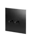 Matte black stainless steel Luxworth easy-toggle indoor light switch with sleek design and modern finish