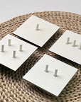 Matte white stainless steel Luxworth easy-toggle indoor light switch with sleek modern design and smooth toggle operation.