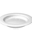Small discreet sloped dining plate by Luxworth, designed as an eating aid with a gentle sloped edge for easier feeding.
