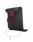 Luxworth Stoov Big Hug³ original infrared heating cushion with plush fabric and ergonomic design, shown in a cozy setting.