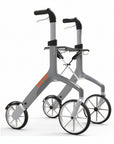 Luxury Trust Care Let's Fly Rollator by Luxworth with sturdy frame, comfortable seat, and adjustable handles for easy mobility.