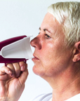Luxworth discreet drinking aid cup with internal cone for easier sipping, designed for individuals needing assistive drinking solutions.