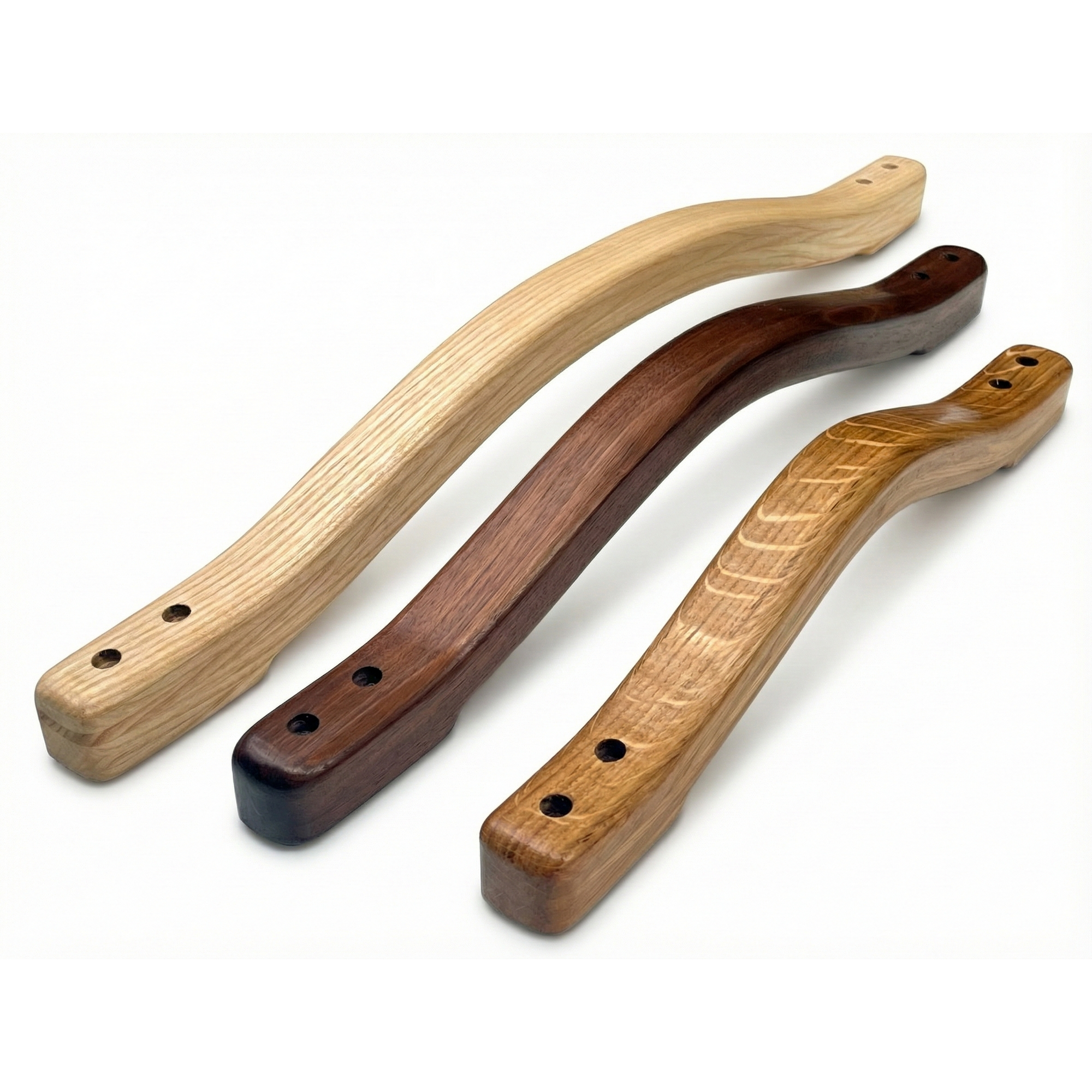 British handmade wooden indoor grab rail by Luxworth, featuring smooth finish and sturdy design for safe indoor support.