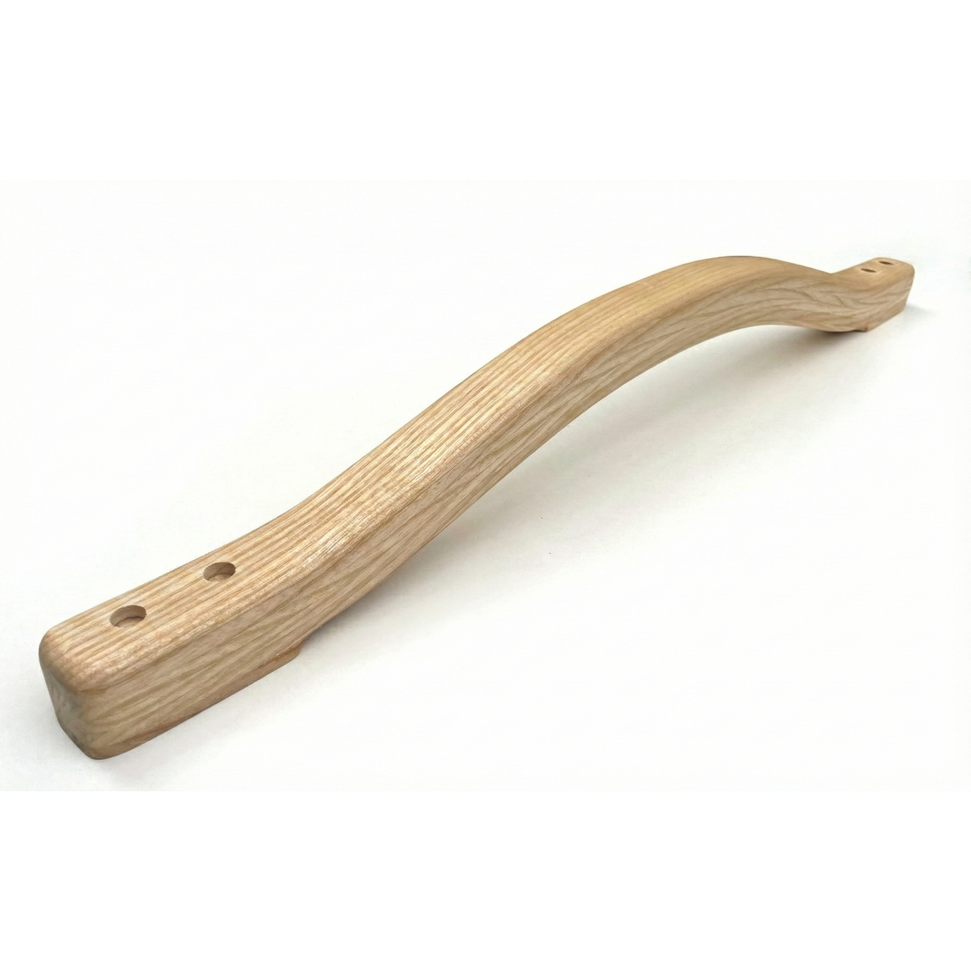 British handmade wooden grab rail by Luxworth, designed for indoor use, featuring natural wood finish and sturdy construction.