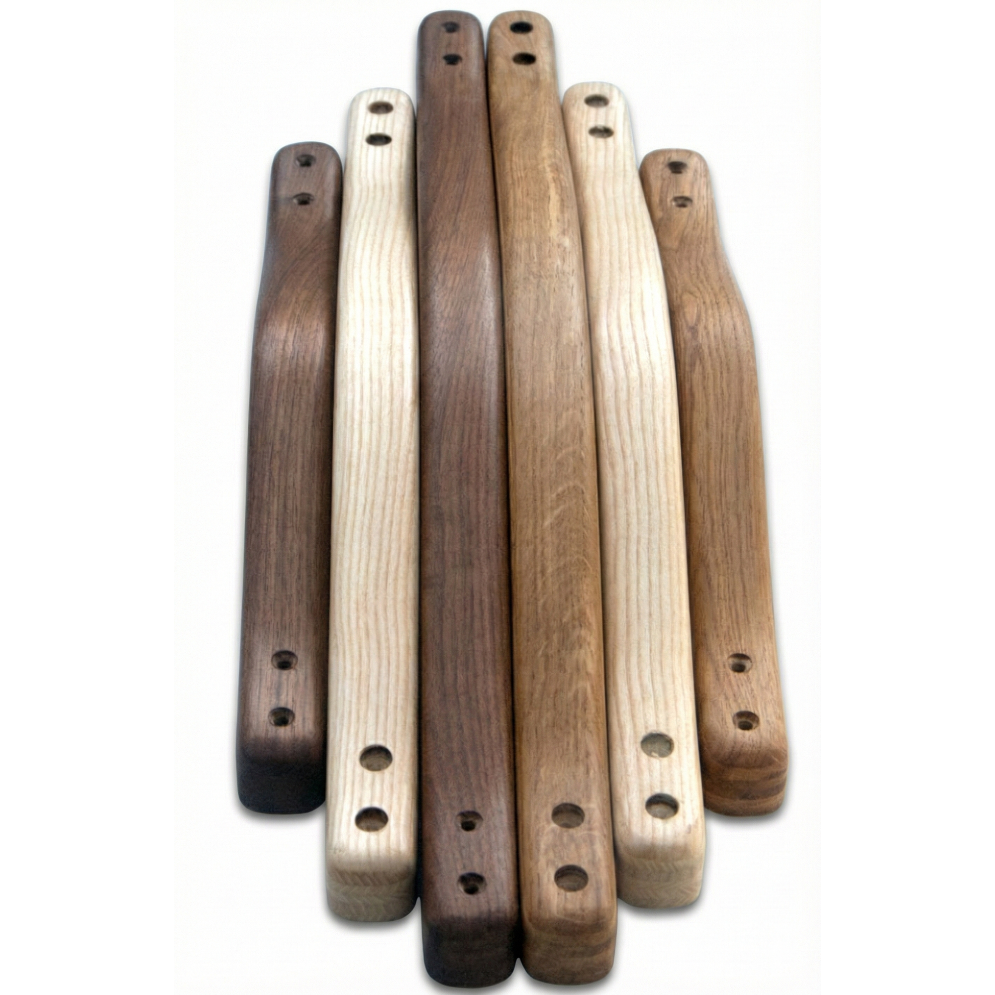 British handmade wooden indoor grab rail by Luxworth, sturdy natural wood design for safe support indoors.