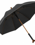 Luxworth detachable walking cane umbrella with a sleek handle and compact design, perfect for rain protection and portability.