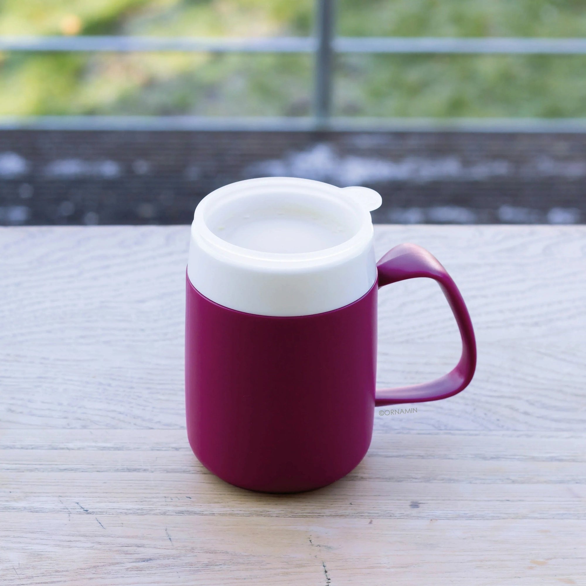 Luxworth discreet mug with internal cone for drinking aids, designed for easy and spill-free use.
