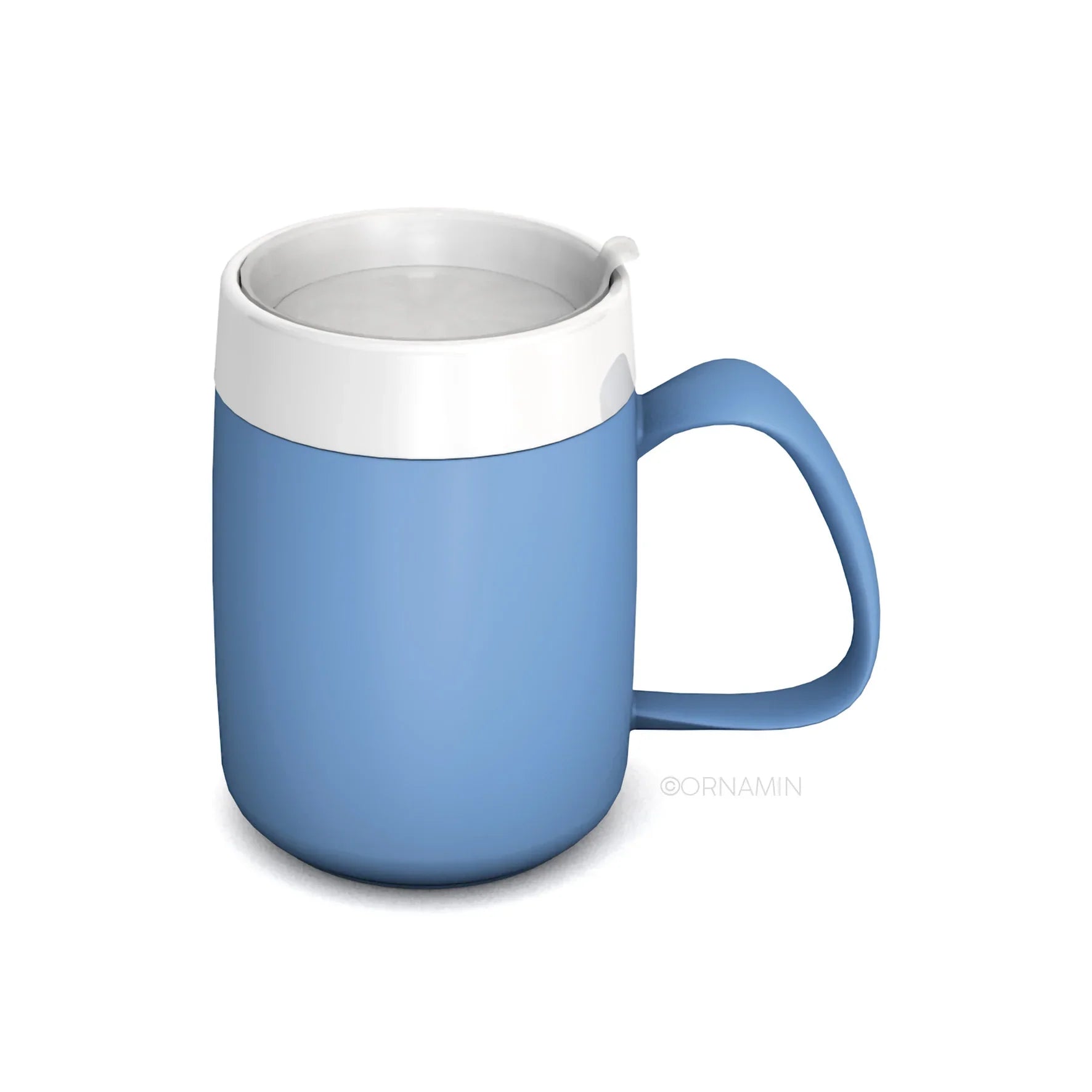 Luxworth discreet mug with internal cone designed for drinking aids, featuring a simple, functional design for easy use.