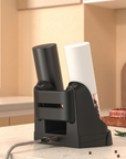 Luxworth electric easy-grind salt and pepper mill set with sleek design and adjustable grinding mechanisms.