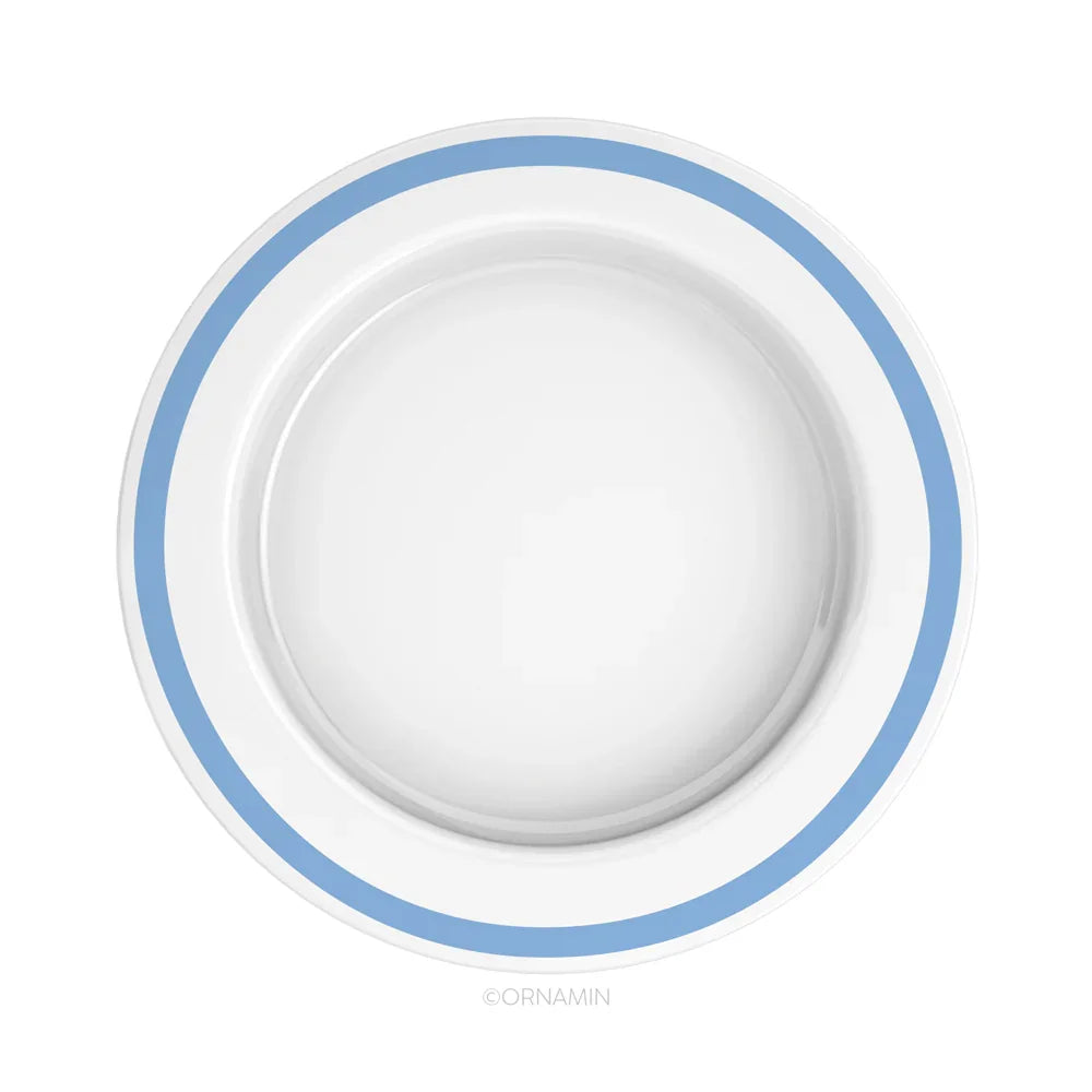 Luxworth large discreet sloped dining plate designed as an eating aid, featuring a gentle slope for easier food scooping.