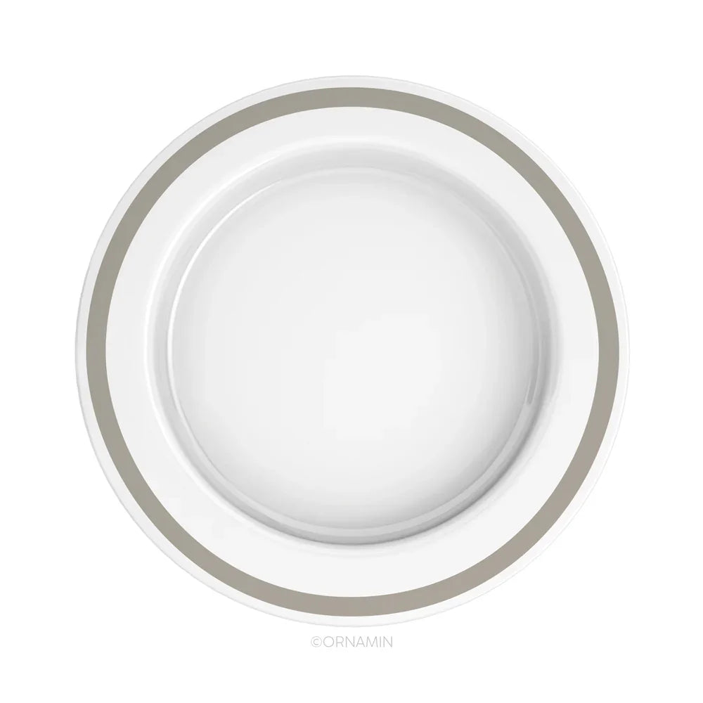 Large Luxworth discreet sloped dining plate designed as an eating aid, with a gentle incline for easier food access.