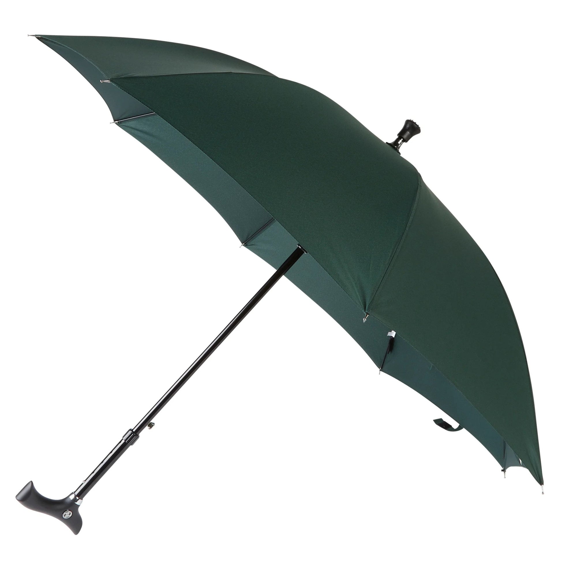 Luxworth adjustable walking stick umbrella with ergonomic crutch handle, featuring a stylish, compact design for easy portability.
