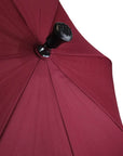 Luxworth adjustable walking stick umbrella with ergonomic crutch handle, featuring a sleek, compact design for easy portability and support.
