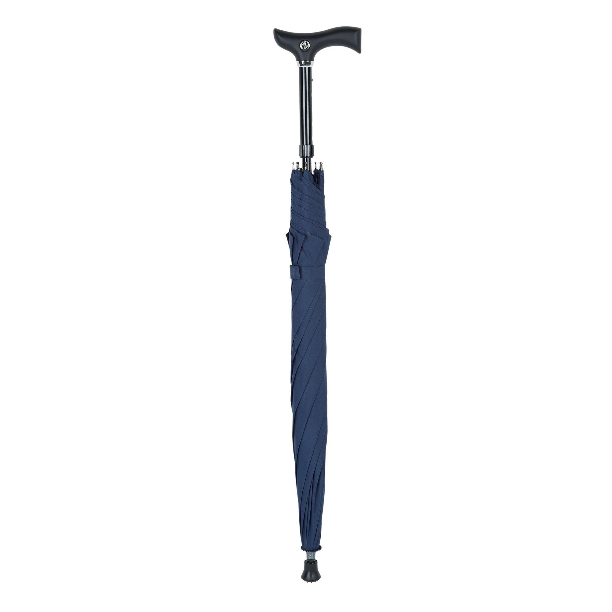 Luxworth adjustable walking stick umbrella with ergonomic crutch handle, lightweight and stylish for outdoor use.