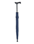 Luxworth adjustable walking stick umbrella with ergonomic crutch handle, lightweight and stylish for outdoor use.