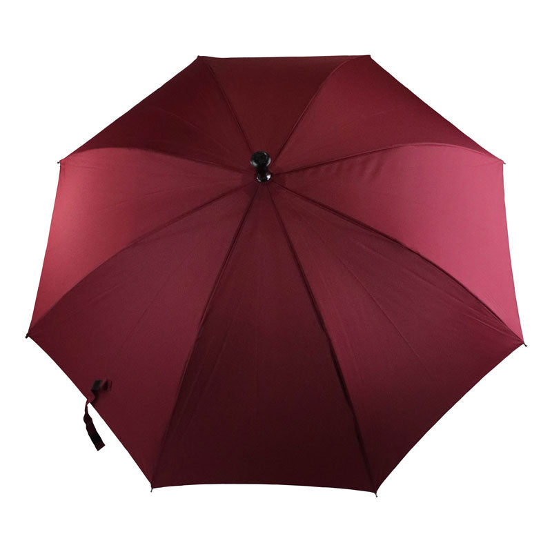 Luxworth adjustable walking stick umbrella with ergonomic crutch handle, featuring a sleek design and sturdy frame for outdoor use.