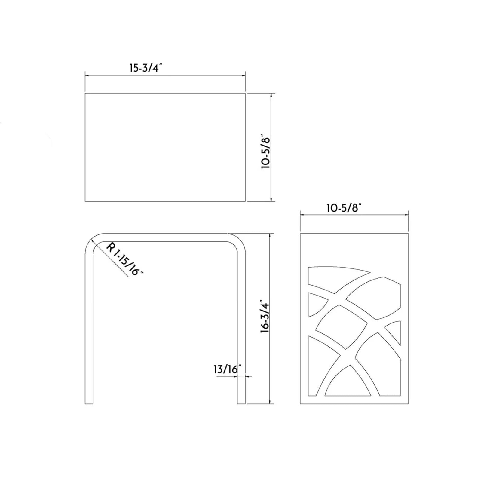 Luxworth solid surface bathroom shower stool with sturdy, smooth surface and compact design for comfortable seating.