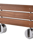 Luxworth teak folding shower seat with durable teak wood and metal frame, designed for comfortable and space-saving bathroom seating.