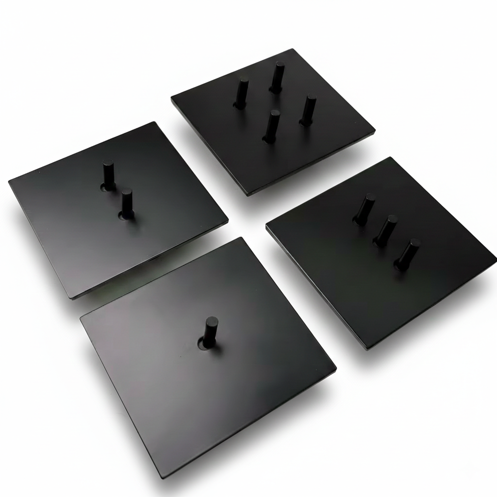 Matte black stainless steel easy-toggle light switch for indoor use, from Luxworth, mounted on a wall with visible toggle mechanism.