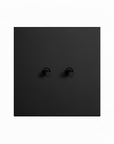 Matte black stainless steel Luxworth indoor easy-toggle light switch with sleek modern design and durable finish.