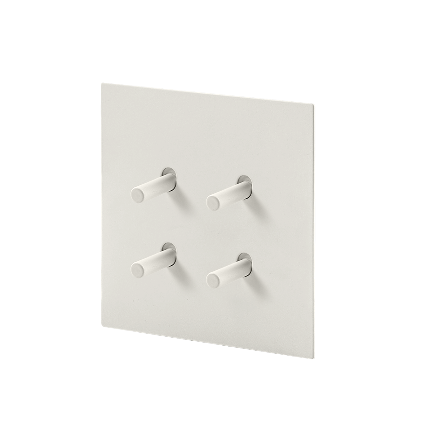 Matte white stainless steel Luxworth indoor easy-toggle light switch with modern design and smooth operation.