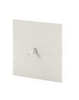 Matte white stainless steel Luxworth easy-toggle indoor light switch with modern design and easy operation.