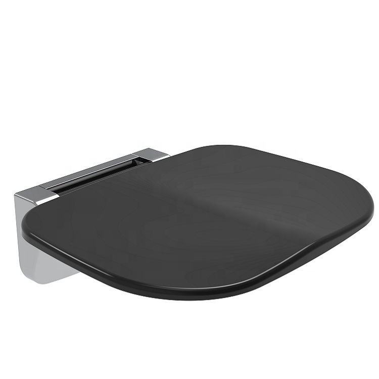 Modern Luxworth folding shower seat with sleek design, wall-mounted for comfortable, space-saving bathroom seating.