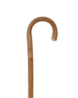 Luxworth natural chestnut walking stick with a distinctive crook handle, showcasing classic craftsmanship and sturdy design.