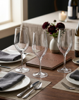 Luxworth premium 250ml break-resistant wine glass, designed for safe, durable drinking aid use with elegant shape and clear glass.