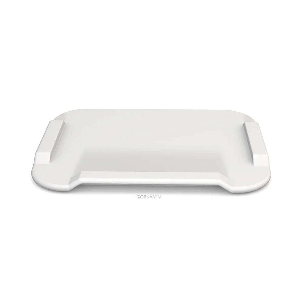 Luxworth premium non-slip dining and preparation board, showcasing a sturdy wooden surface with rubberized edges for stability.