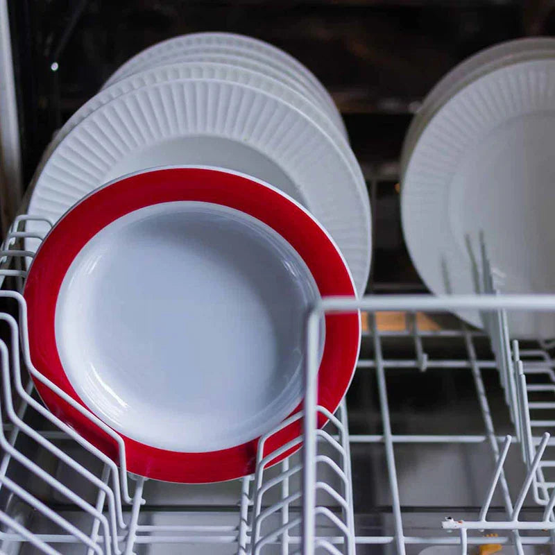 Luxworth small discreet sloped dining plate designed as an eating aid, featuring a gentle slope for easier food access.