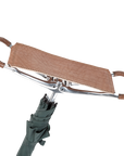 Luxworth Heritage Shooting Stick Umbrella with wooden handle and telescoping support, designed for outdoor use and stability.