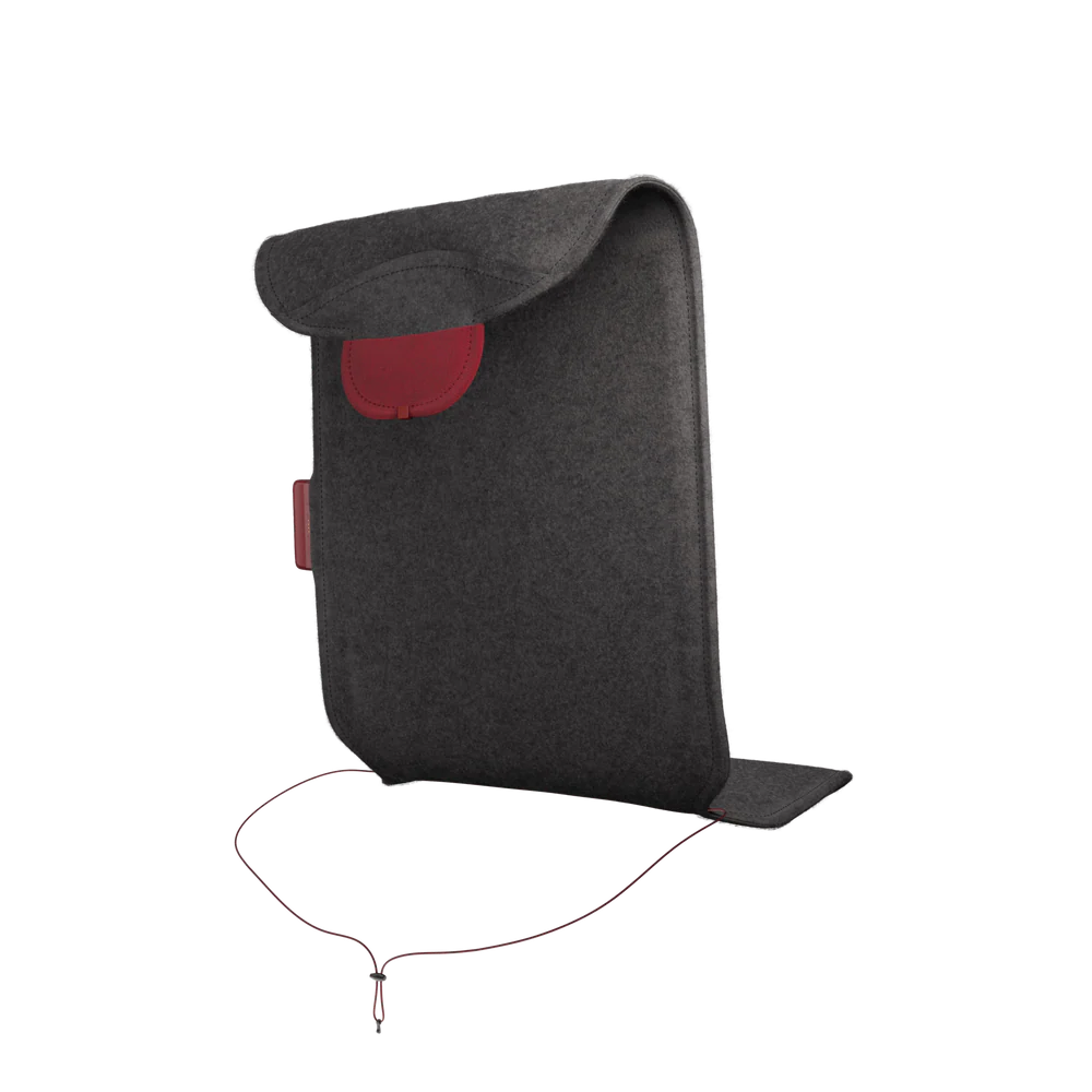 Luxworth Stoov Big Hug³ original infrared heating cushion with plush fabric and ergonomic design, shown in a cozy setting.