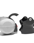 Luxworth Uccello Tipping Kettle, a stylish dining aid with a unique design, shown with a polished metal finish.