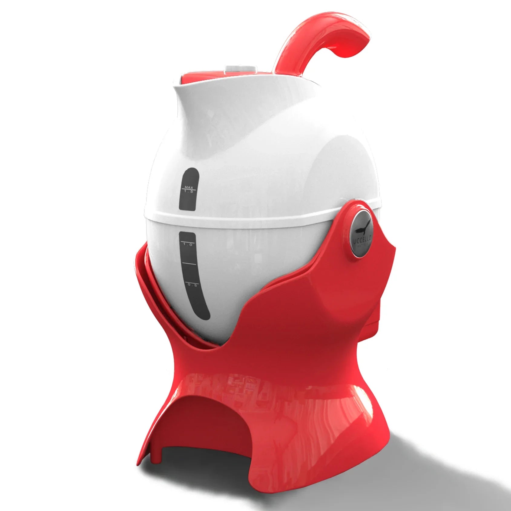 Luxworth Uccello Tipping Kettle, a stylish dining aid with a sleek design and ergonomic handle, suitable for easy pouring.