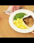 Small Discreet Sloped Dining Plate